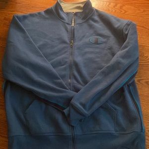 blue champion zip up